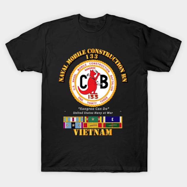 133 NCB w SVC Ribbons - Vietnam T-Shirt by twix123844